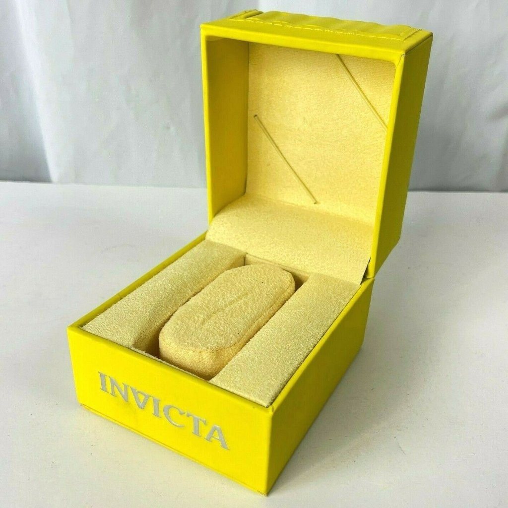 Invicta Classic Wave Yellow Watch Display Box Clam Shell Case Only No Watch Invicta Classic Wave Yellow Watch Display Box Clam Shell Case Only No Watch